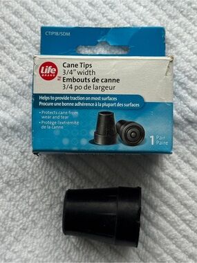 Life Brand 3/4” Cane Tip Replacement Rubber Foot CTIP18/SDM